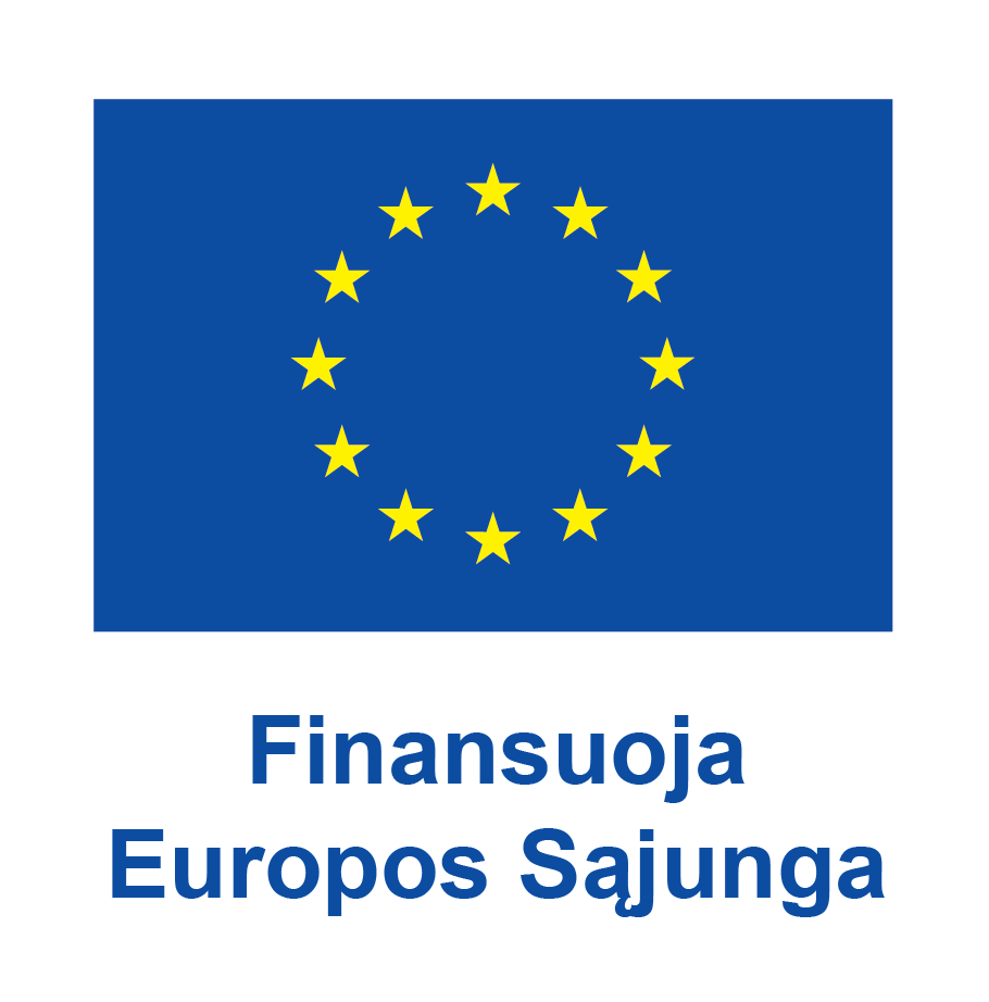 Finansuoja ES - vertikalus logotipas